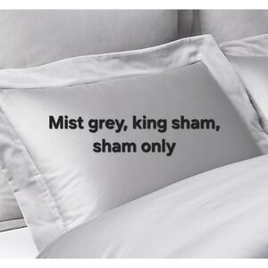 RH Italian Siena 1000-Thread Count Sateen & Velvet King Sham Restoration Hardwar